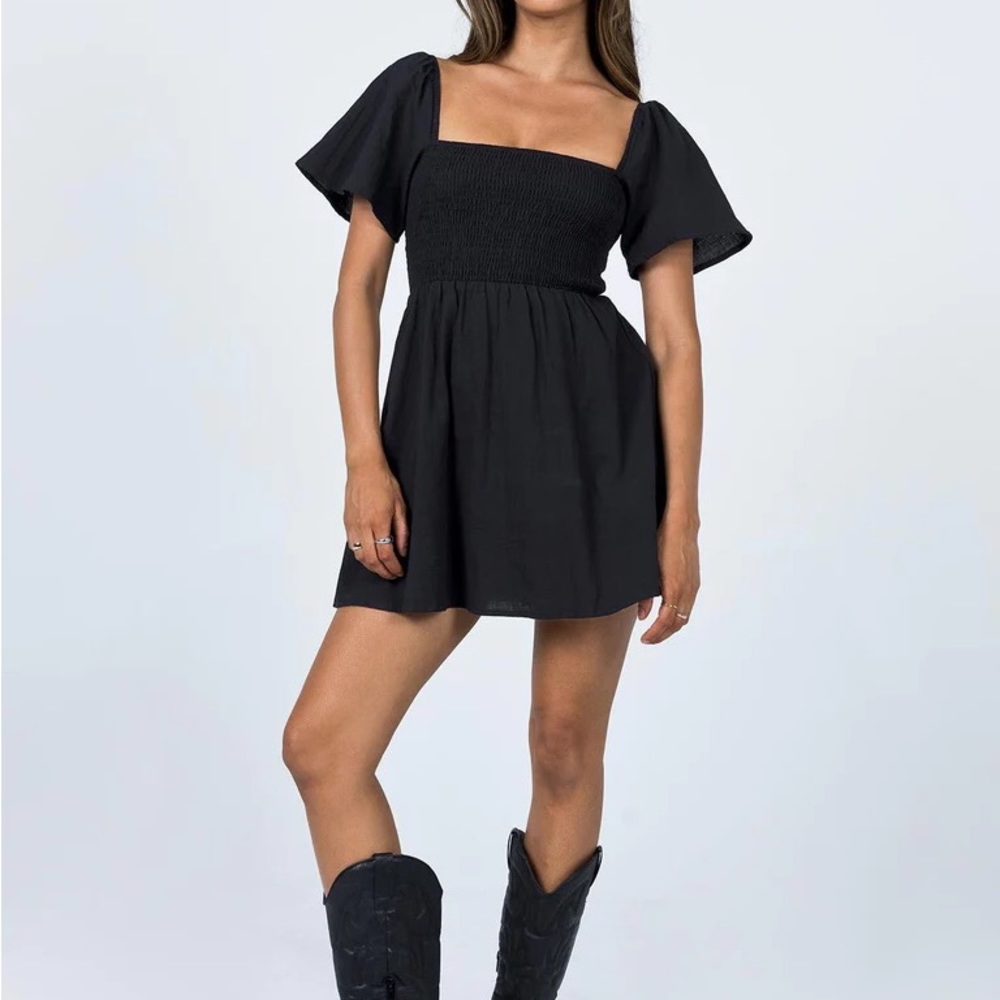 Princess Polly SUMMER NIGHTS MINI DRESS BLACK - 2